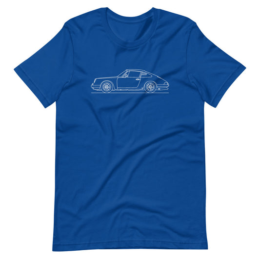 Porsche 911R silhouette artistic design t-shirt