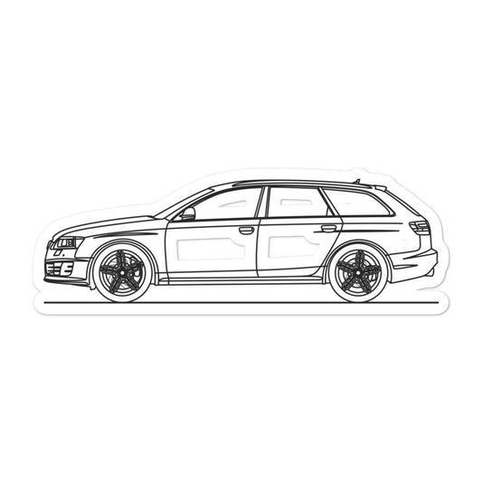 Audi C6 RS6 Avant Silhouette on a laptop