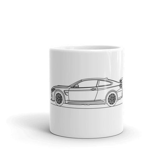 BMW F82 M4 GTS Silhouette on a mug