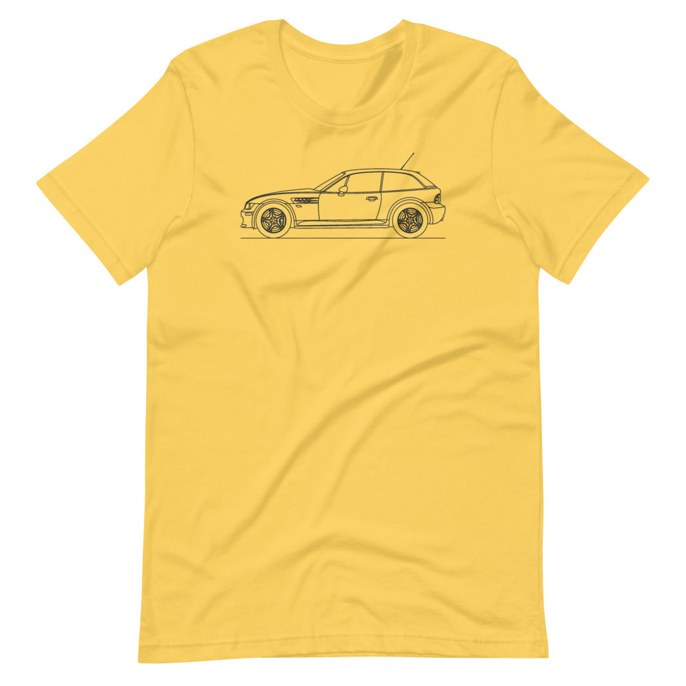 BMW E36/7 Z3M silhouette t-shirt design shown