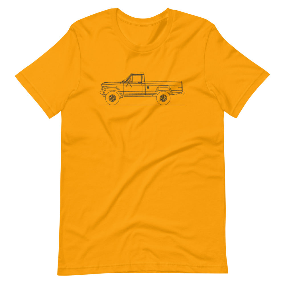 Jeep J10 Pickup silhouette graphic on T-shirt