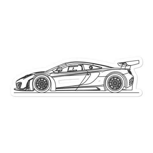 McLaren MP4-12C GT3 Outline sticker design displayed