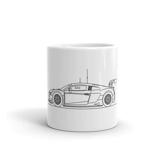 Audi R8 LMS Silhouette ceramic coffee mug