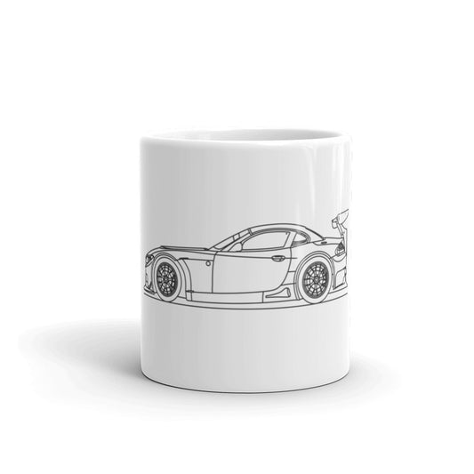 BMW E89 Z4 GT3 Silhouette on ceramic mug