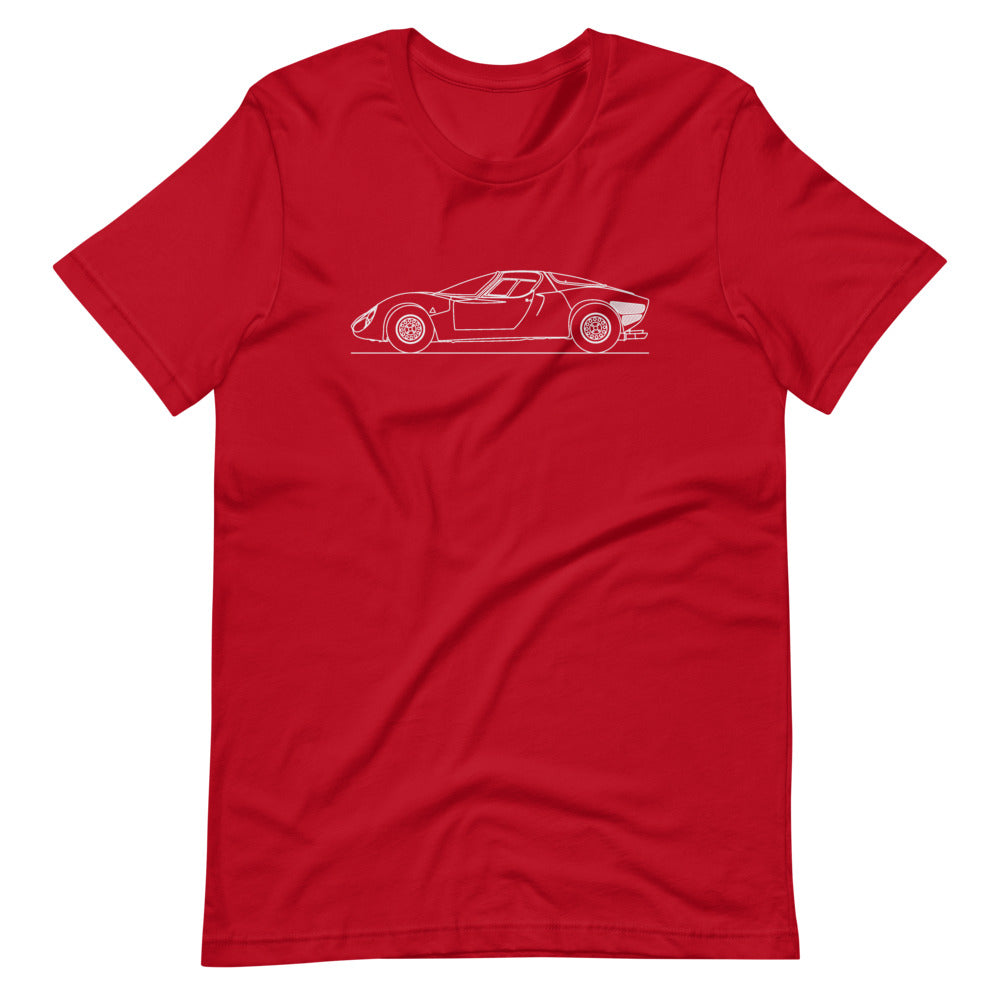 Alfa Romeo 33 Stradale silhouette T-shirt design