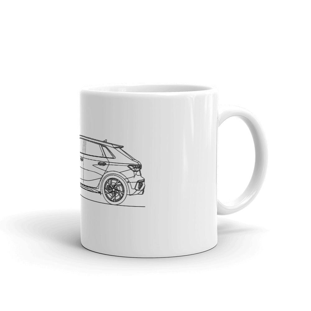 Audi 8Y S3 Sportback mug in 15oz size  