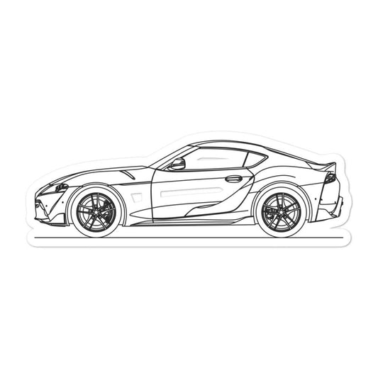 Toyota Supra J29 Outline sticker on a surface