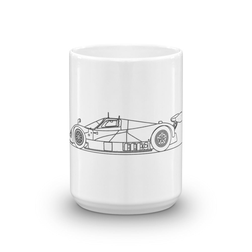 Mazda 787B mug with colorful racing design