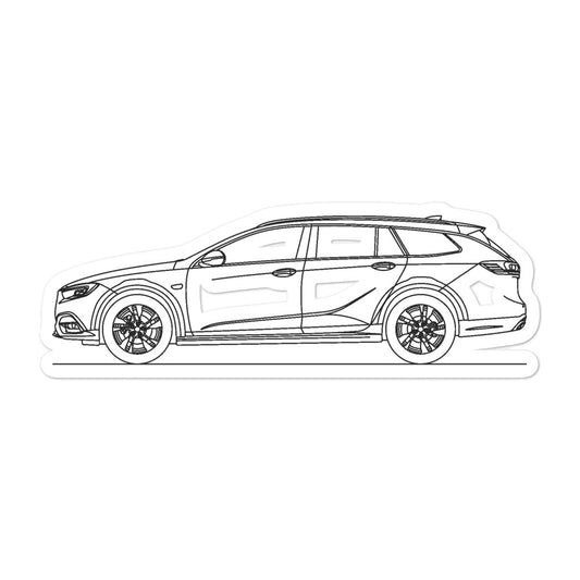 Buick Regal TourX Silhouette Sticker design displayed