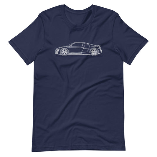 Audi R8 Type 42 outline t-shirt design