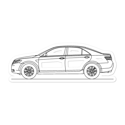 Toyota Camry XV40 Silhouette sticker design