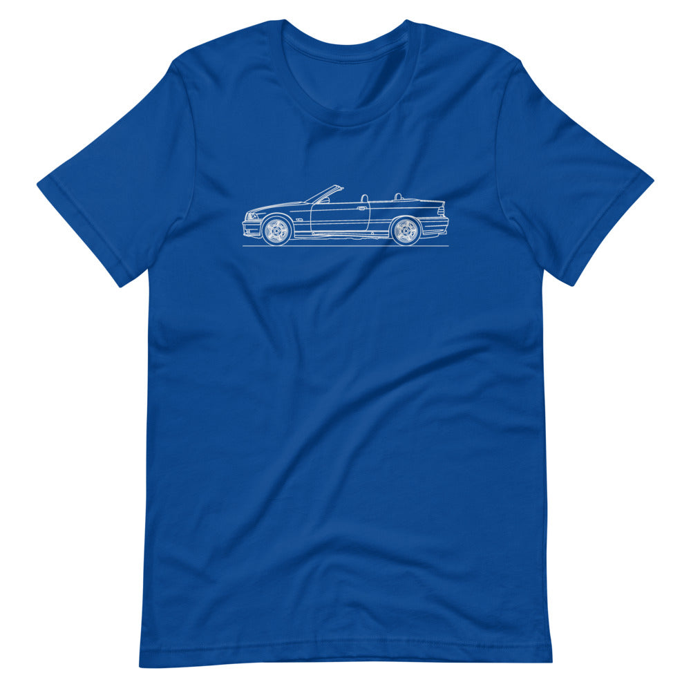 BMW E36 M3 Cabriolet T-shirt design displayed