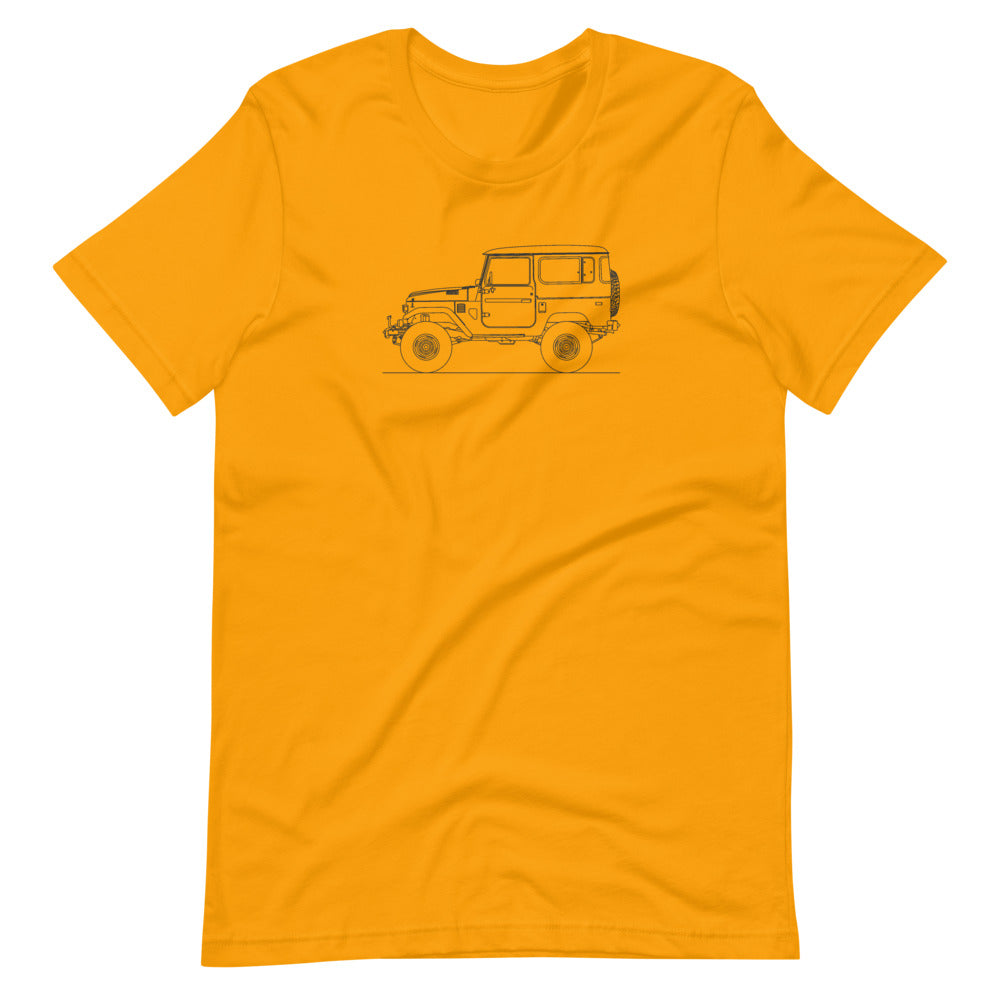 Toyota Land Cruiser J40 T-shirt design displayed