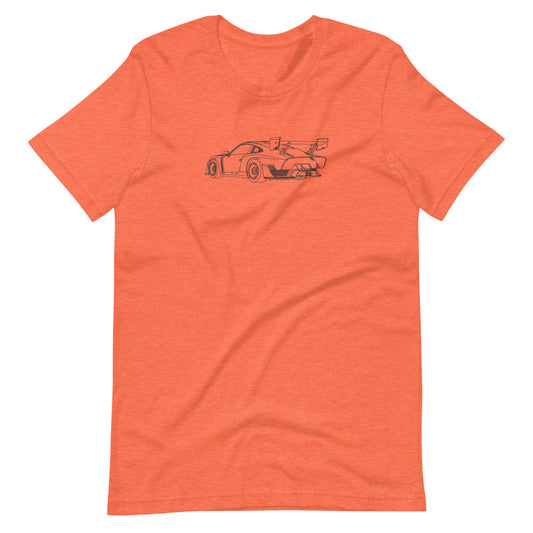 Porsche 935 RTQ silhouette on a t-shirt