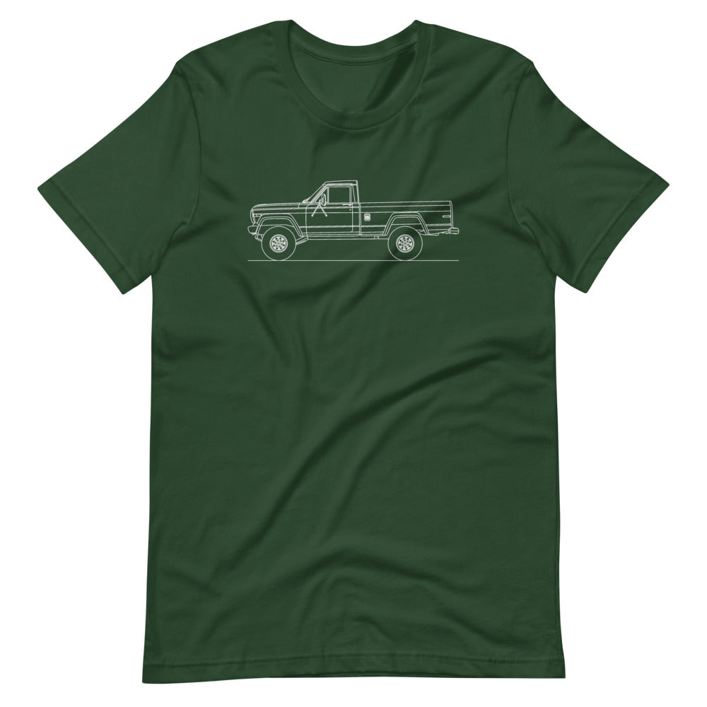 jeep j10 pickup t-shirt design on display