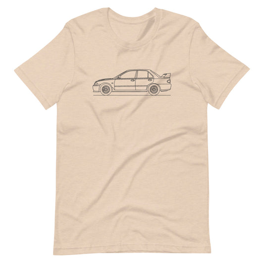 Mitsubishi Lancer Evo III silhouette graphic t-shirt