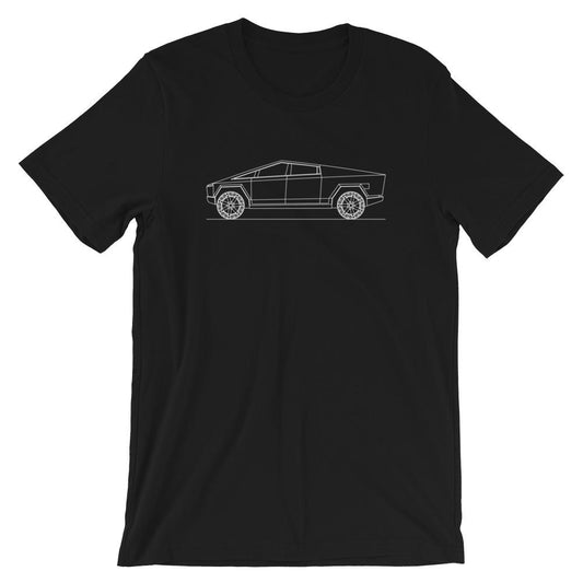 Tesla Cybertruck t-shirt in vibrant design