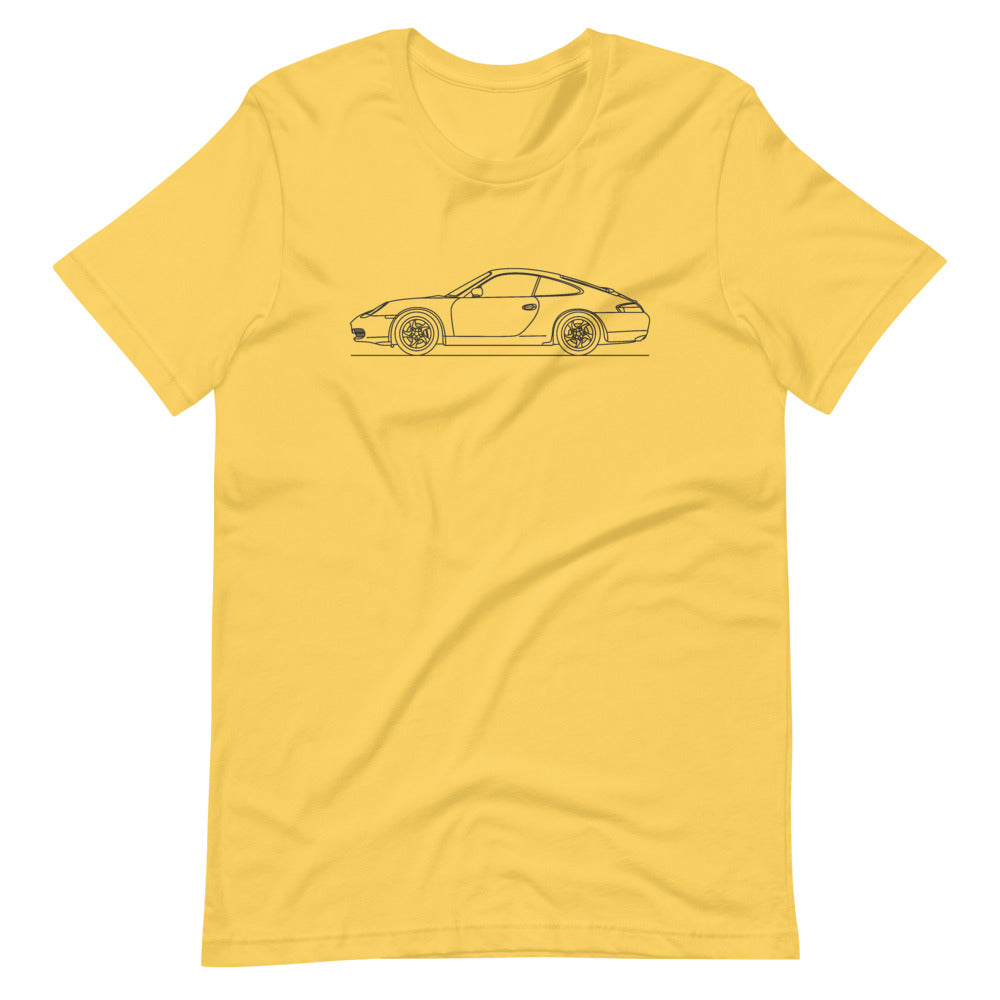 Porsche 911 996 T-shirt Yellow - Artlines Design