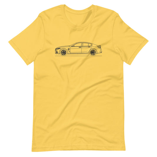 BMW F93 M8 Gran Coupé silhouette t-shirt design