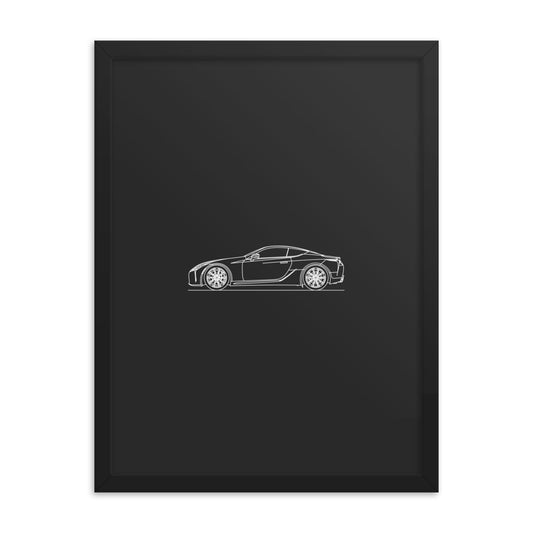 Lexus LC 500 Silhouette poster on wall