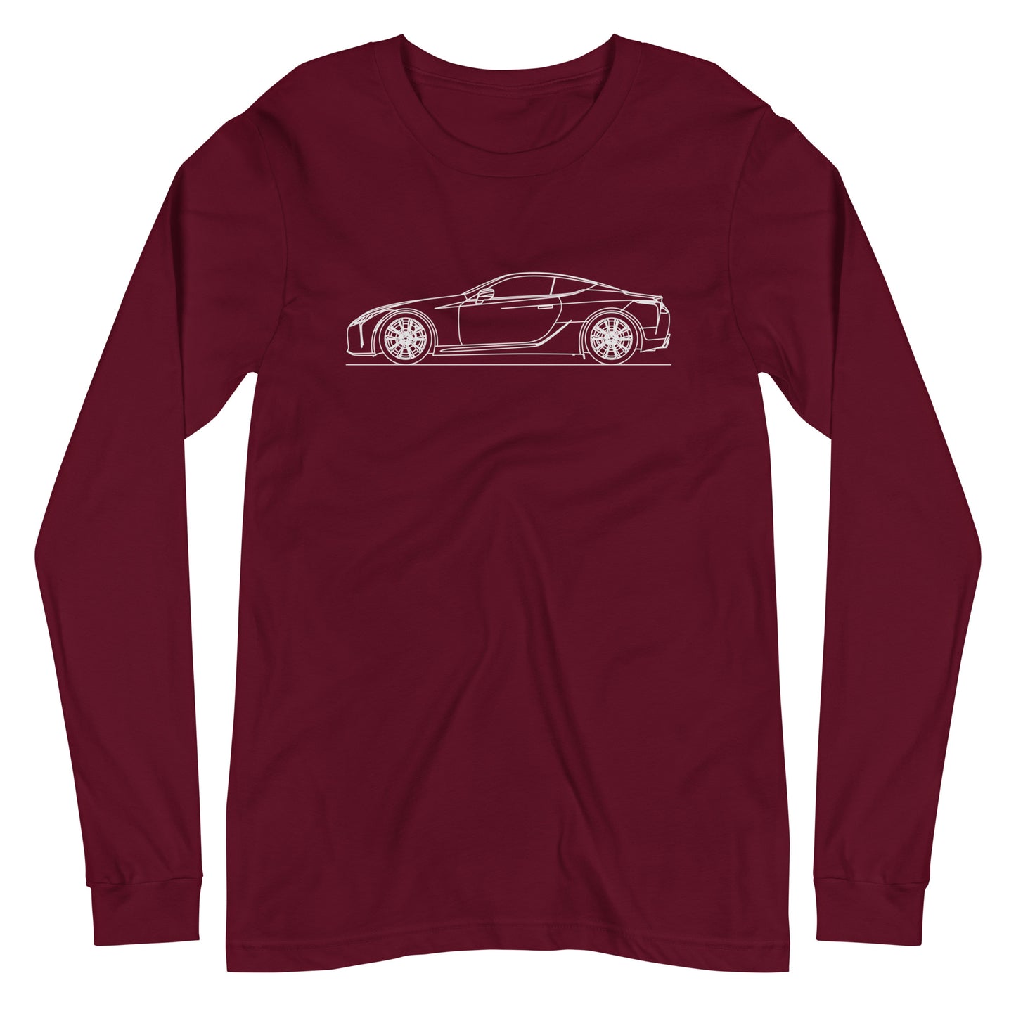 Lexus LC500 Silhouette Line T-shirt design displayed