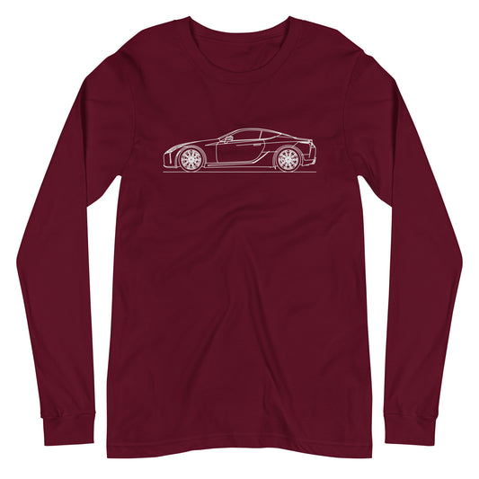 Lexus LC500 Silhouette Line T-shirt design displayed