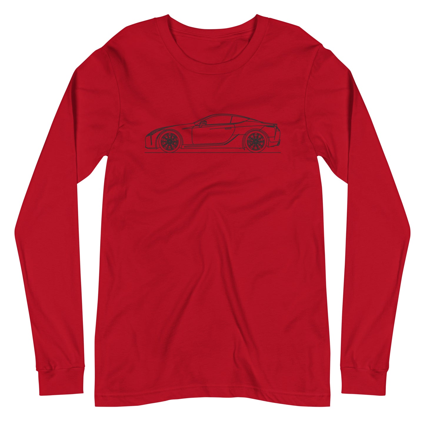 Unisex long sleeve shirt featuring Lexus LC500 design