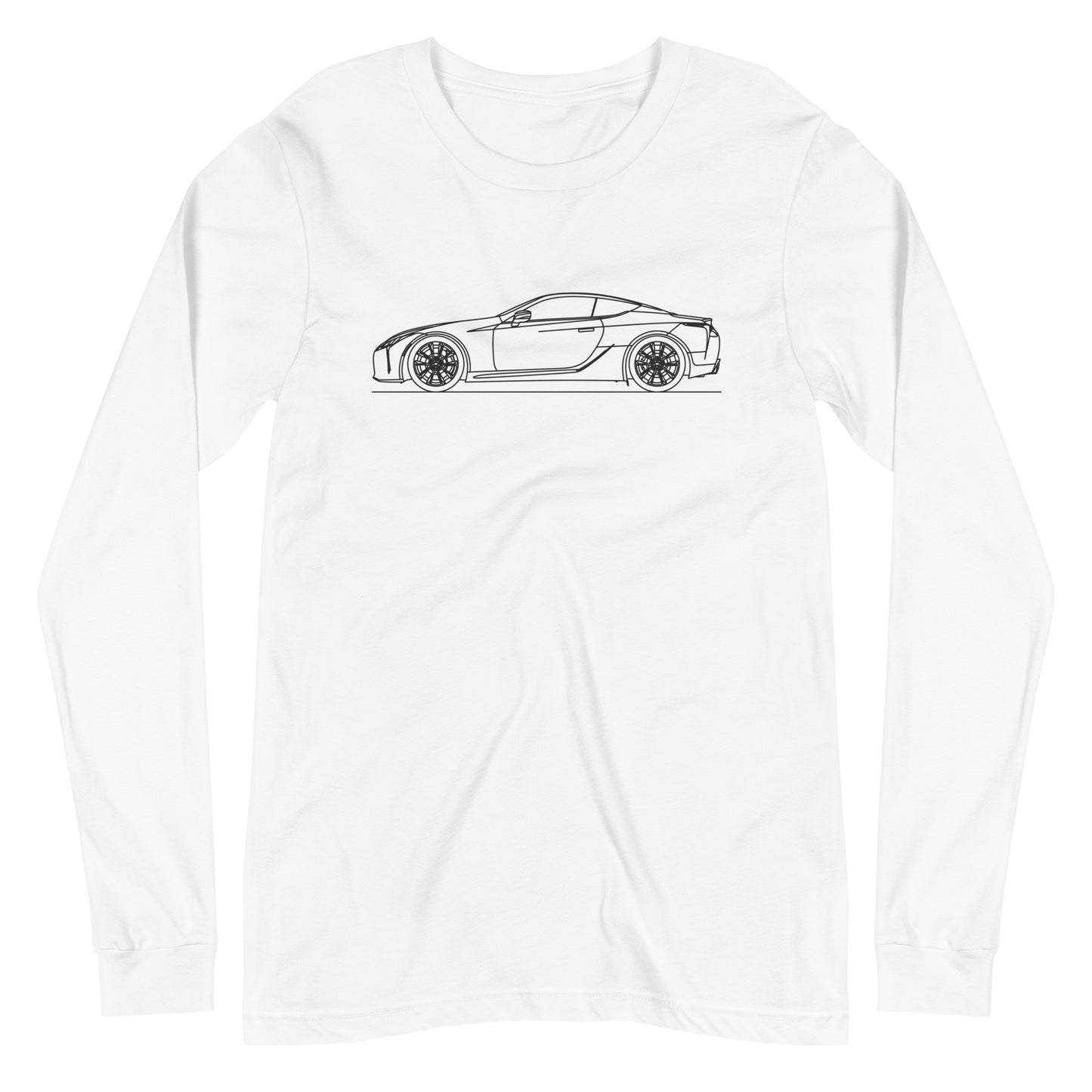 Unisex long sleeve shirt featuring Lexus LC500 design