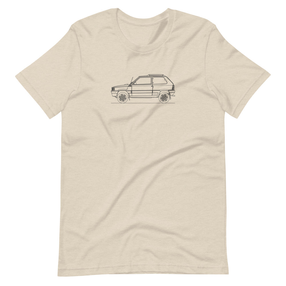 Unisex premium t-shirt featuring Fiat Panda design