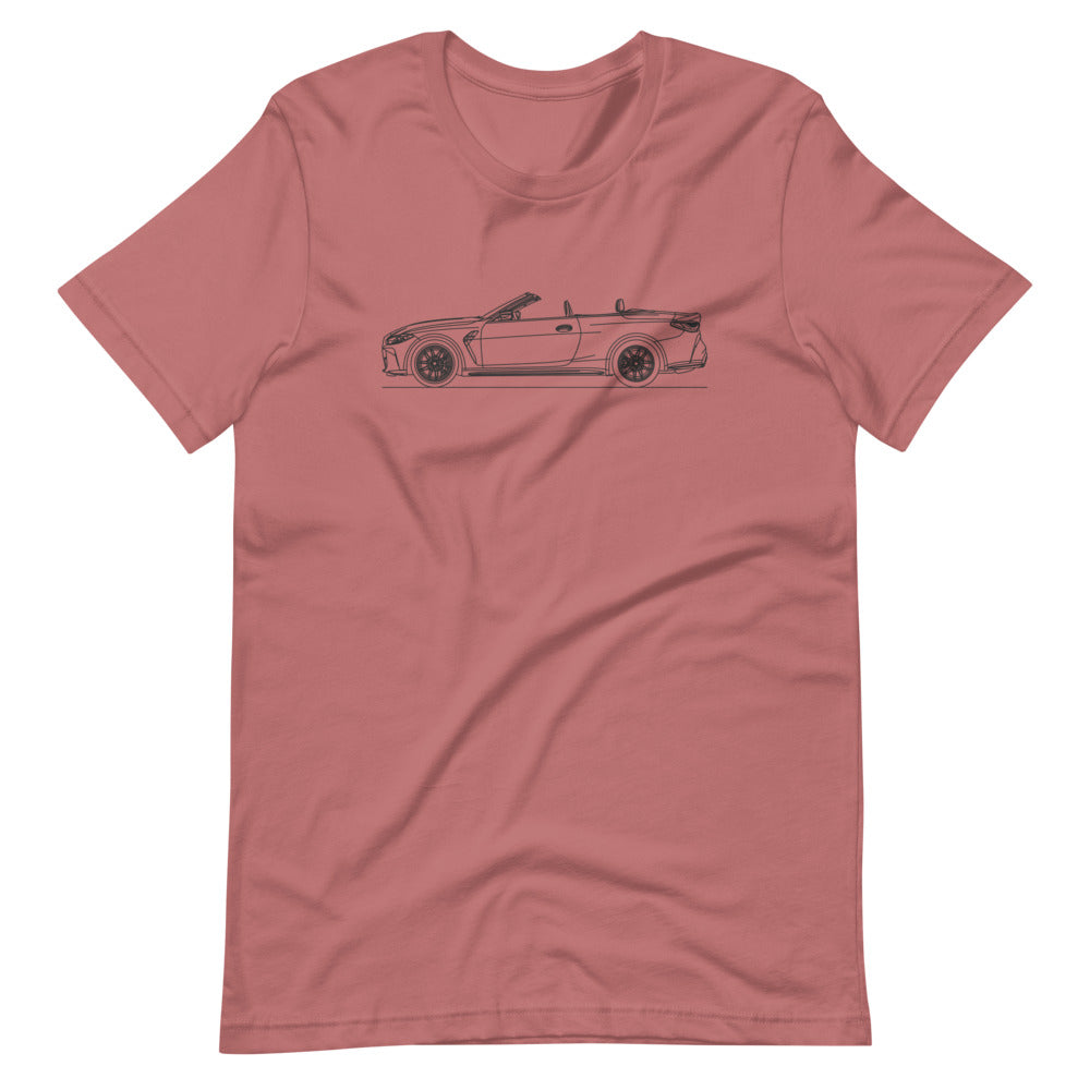 BMW G82 M4 Competition Convertible outline t-shirt design