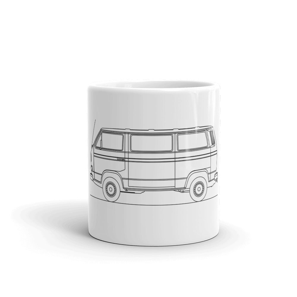 Volkswagen Vanagon T3 mug with glossy finish