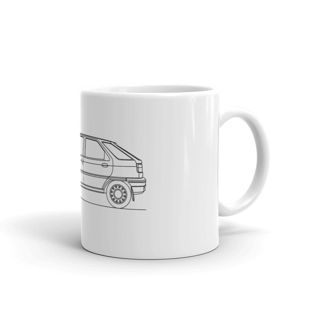 Citroën ZX Silhouette Mug with vintage design