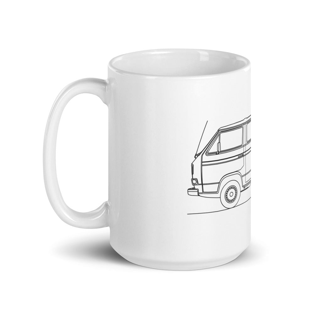 Volkswagen Vanagon T3 mug with glossy finish