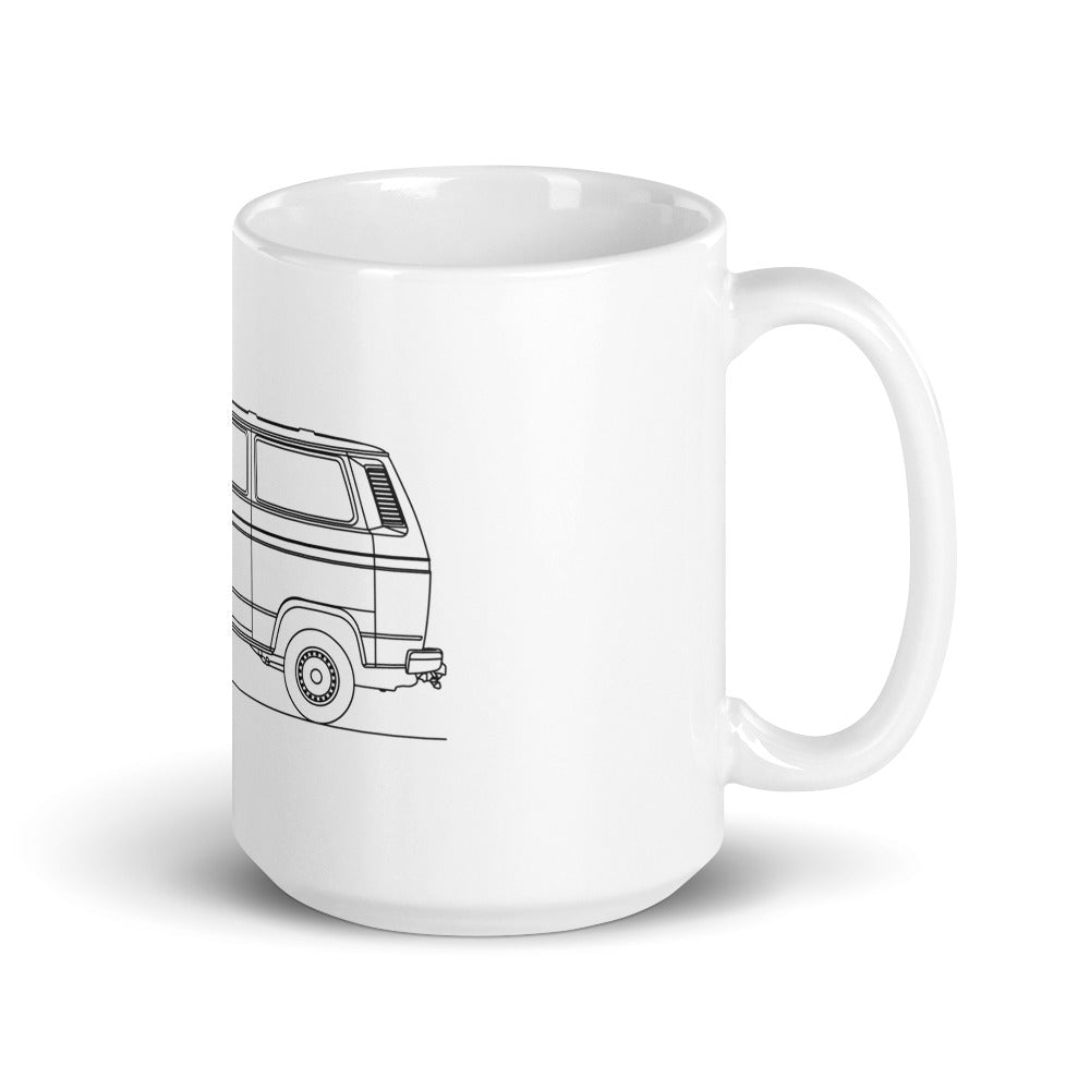 Volkswagen Vanagon T3 mug with glossy finish